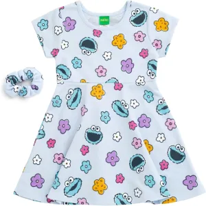 Sesame Street Dress and Scrunchie Infant to Little Kid Sizes (12 Months - 7-8)