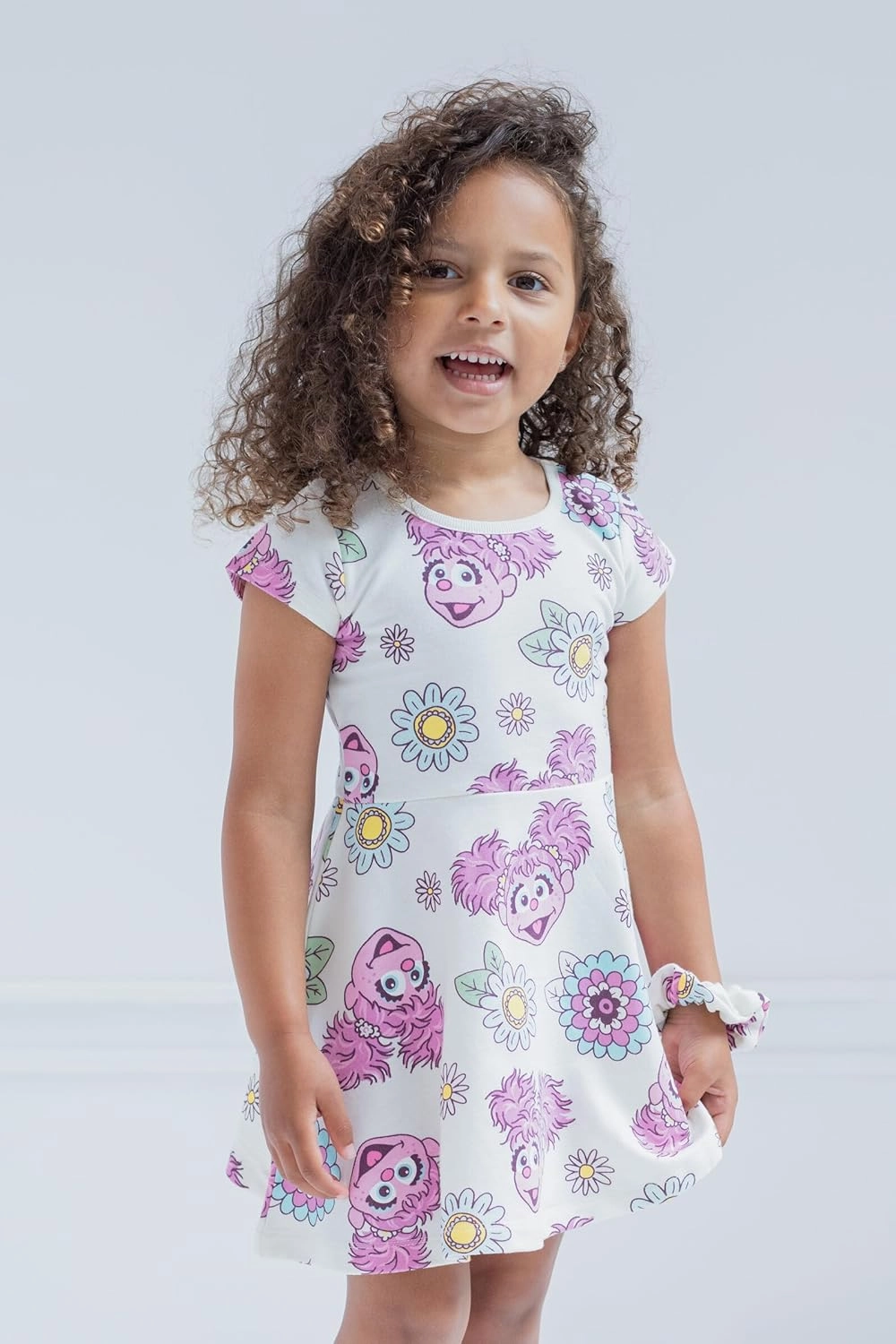 Sesame Street Dress and Scrunchie Infant to Little Kid Sizes (12 Months - 7-8)