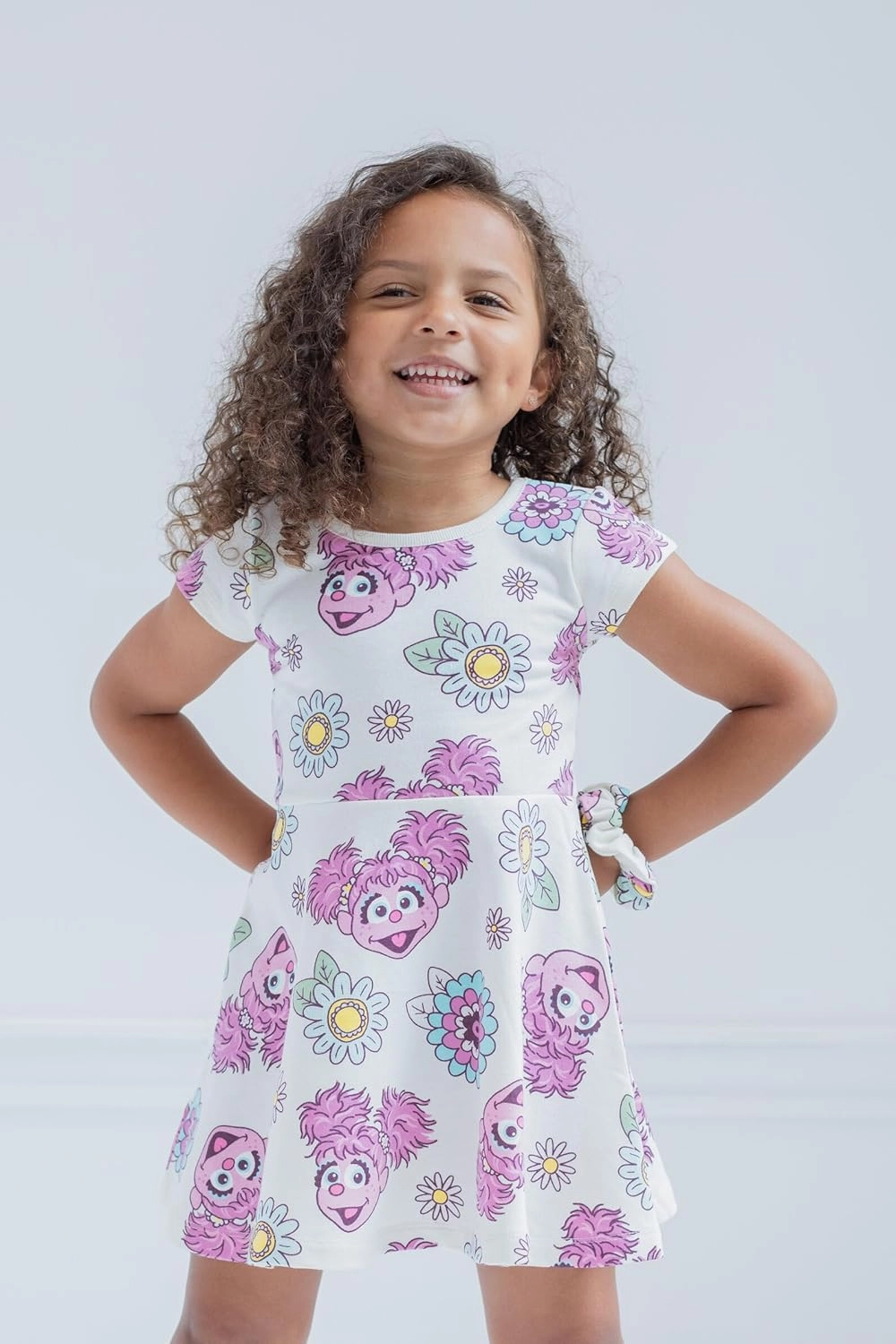 Sesame Street Dress and Scrunchie Infant to Little Kid Sizes (12 Months - 7-8)