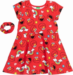 Sesame Street Dress and Scrunchie Infant to Little Kid Sizes (12 Months - 7-8)