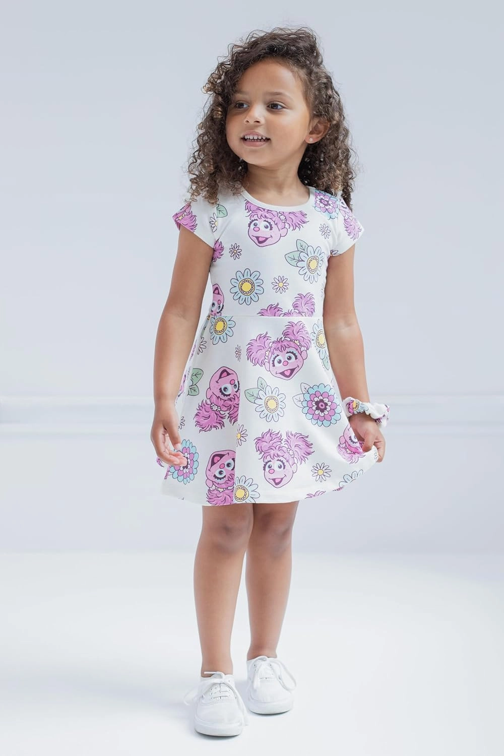 Sesame Street Dress and Scrunchie Infant to Little Kid Sizes (12 Months - 7-8)