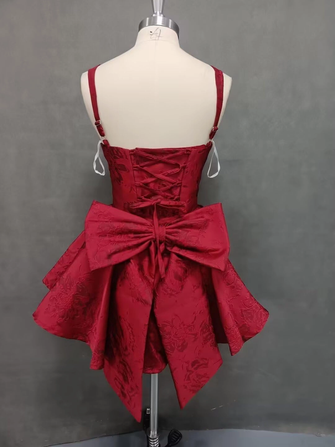 Short Satin Homecoming Dresses with Bows Applique Corset Prom Dress Mini HOCO Party Cocktail Gowns for Teens