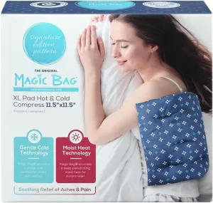 Signature Edition Extra Large Pad Hot & Cold Compress, Hot/Cold Therapy for Back and Shoulder Pain Relief, Cordless Hot Cold Compress, 28 x 29 cm (11" x 11.5")