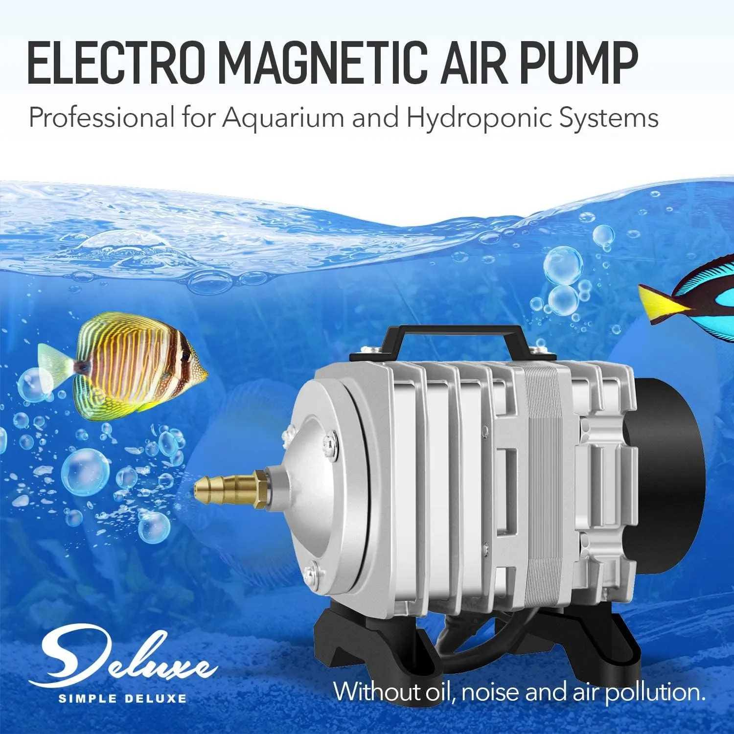 Simple Deluxe Air Pump with Adjustable Air Flow Outlets