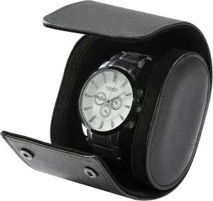 Single Watch Travel Case -Classic Leather Watch Case with Perfect Texture. Watch Carrying Case or Organizer for Storage And Display. Ideal Gift for Men Traveling, All Handmade by Artisans
