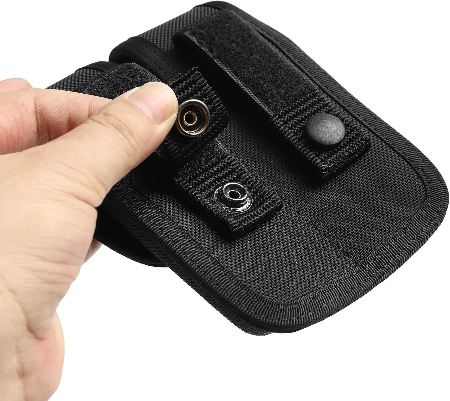 Single/Double Magazine Pouch Duty Belt Nylon Mag Holder Pistol Mag MOLLE Holster Carry Case Compatible w/Double & Single Stack Magazines .380, 9mm & 40 Cal for Glock H&K Ruger S&W M&P Walther