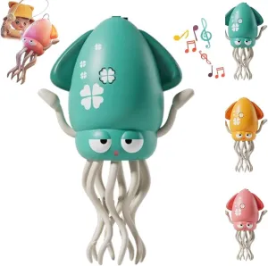 Smart Tentacle Explorer, Playful Dancing Octopus Toy, Wiggly Wonder Interactive Fun Octopus, Electric Automatic Obstacle Avoidance Toy, Smart 8-Leg Wiggly Robotic with LED & Music(Green)