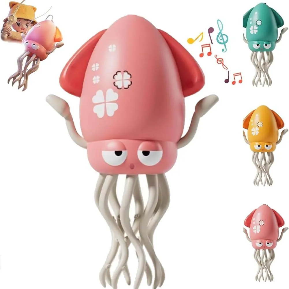 Smart Tentacle Explorer, Playful Dancing Octopus Toy, Wiggly Wonder Interactive Fun Octopus, Electric Automatic Obstacle Avoidance Toy, Smart 8-Leg Wiggly Robotic with LED & Music(Pink)