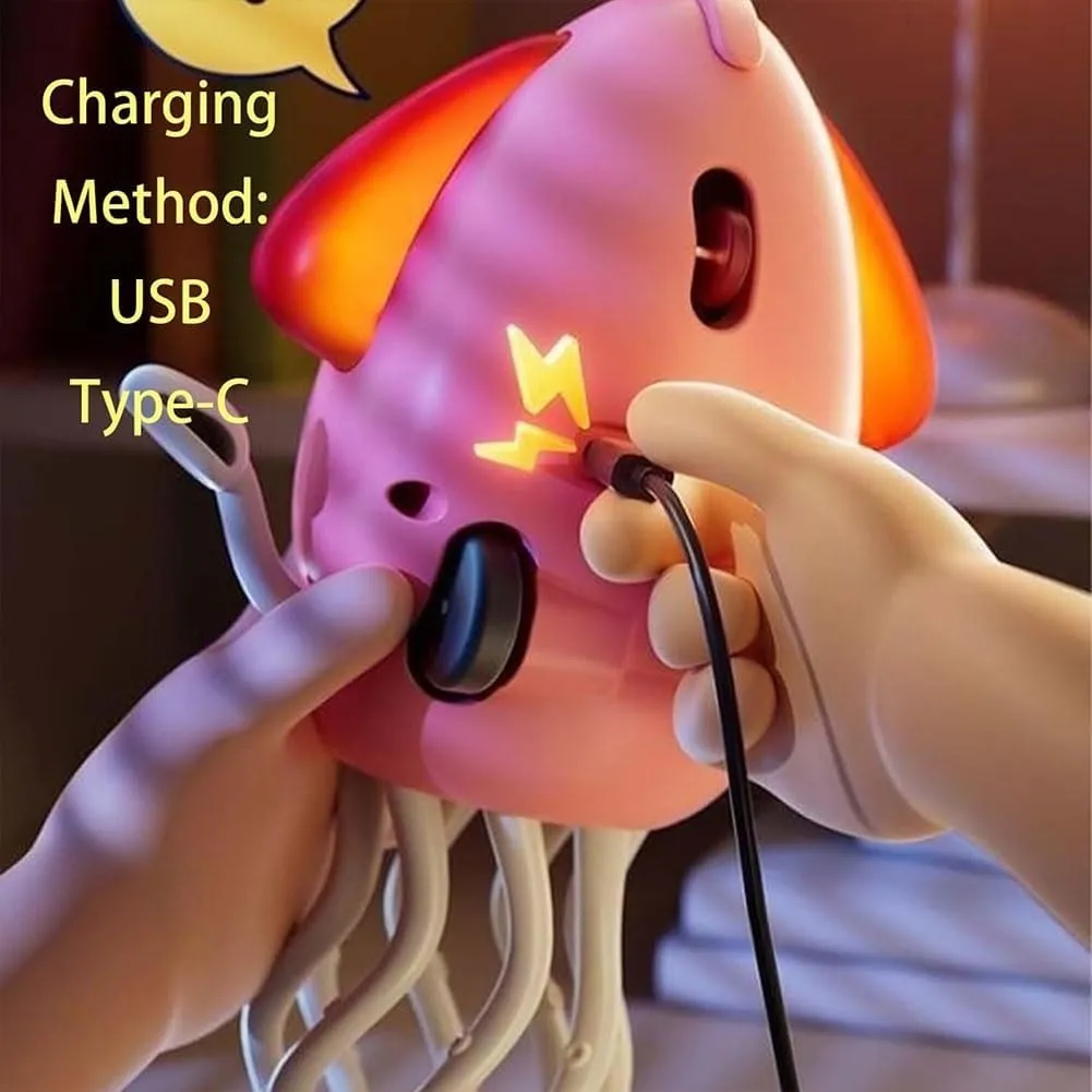 Smart Tentacle Explorer, Playful Dancing Octopus Toy, Wiggly Wonder Interactive Fun Octopus, Electric Automatic Obstacle Avoidance Toy, Smart 8-Leg Wiggly Robotic with LED & Music(Pink)