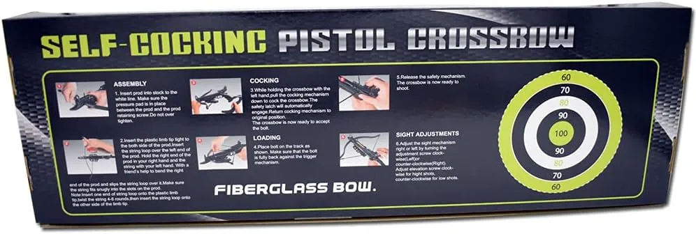 Snake Eye Tactical Cobra-System Self-Cocking-Pistol Crossbow 80 lbs 225 FPS