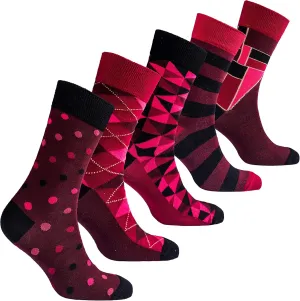 socks n socks-Mens 5pair Luxury Colorful Cotton Fun Novelty Dress Socks Gift Box