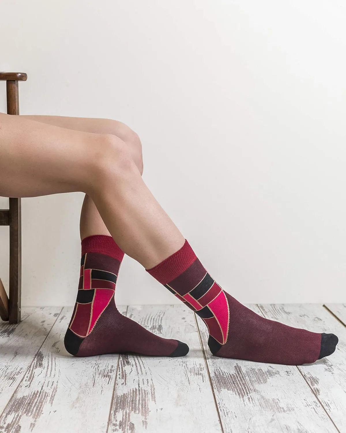 socks n socks-Mens 5pair Luxury Colorful Cotton Fun Novelty Dress Socks Gift Box