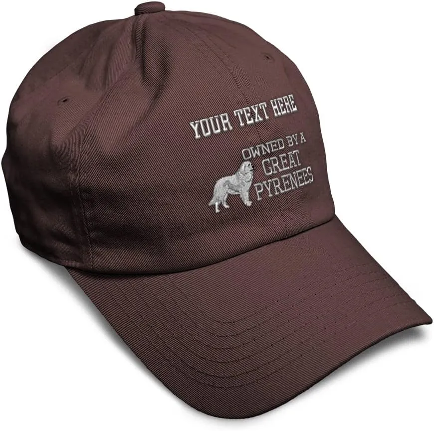 Soft Baseball Cap Owned by A Great Pyrenees Embroidery Dogs Breed Cotton Longtail Dad Hats for Men & Women