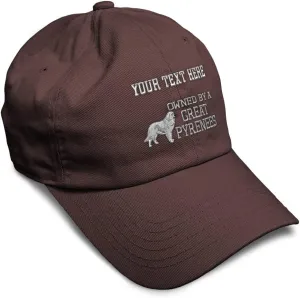 Soft Baseball Cap Owned by A Great Pyrenees Embroidery Dogs Breed Cotton Longtail Dad Hats for Men & Women