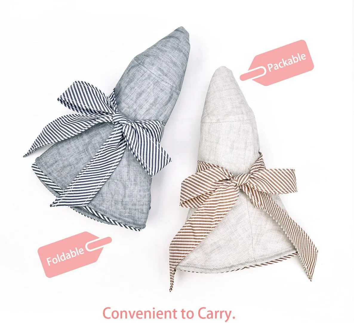 SOMALER Sun Hats for Women Roll-up Wide Brim Summer Beach Hat Foldable Floppy Cotton Hat