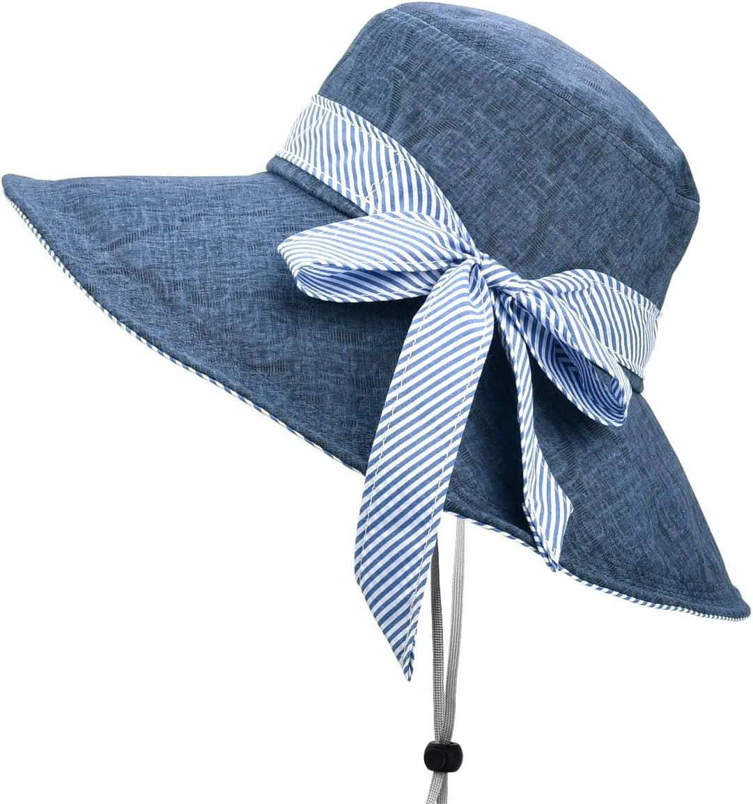 SOMALER Sun Hats for Women Roll-up Wide Brim Summer Beach Hat Foldable Floppy Cotton Hat