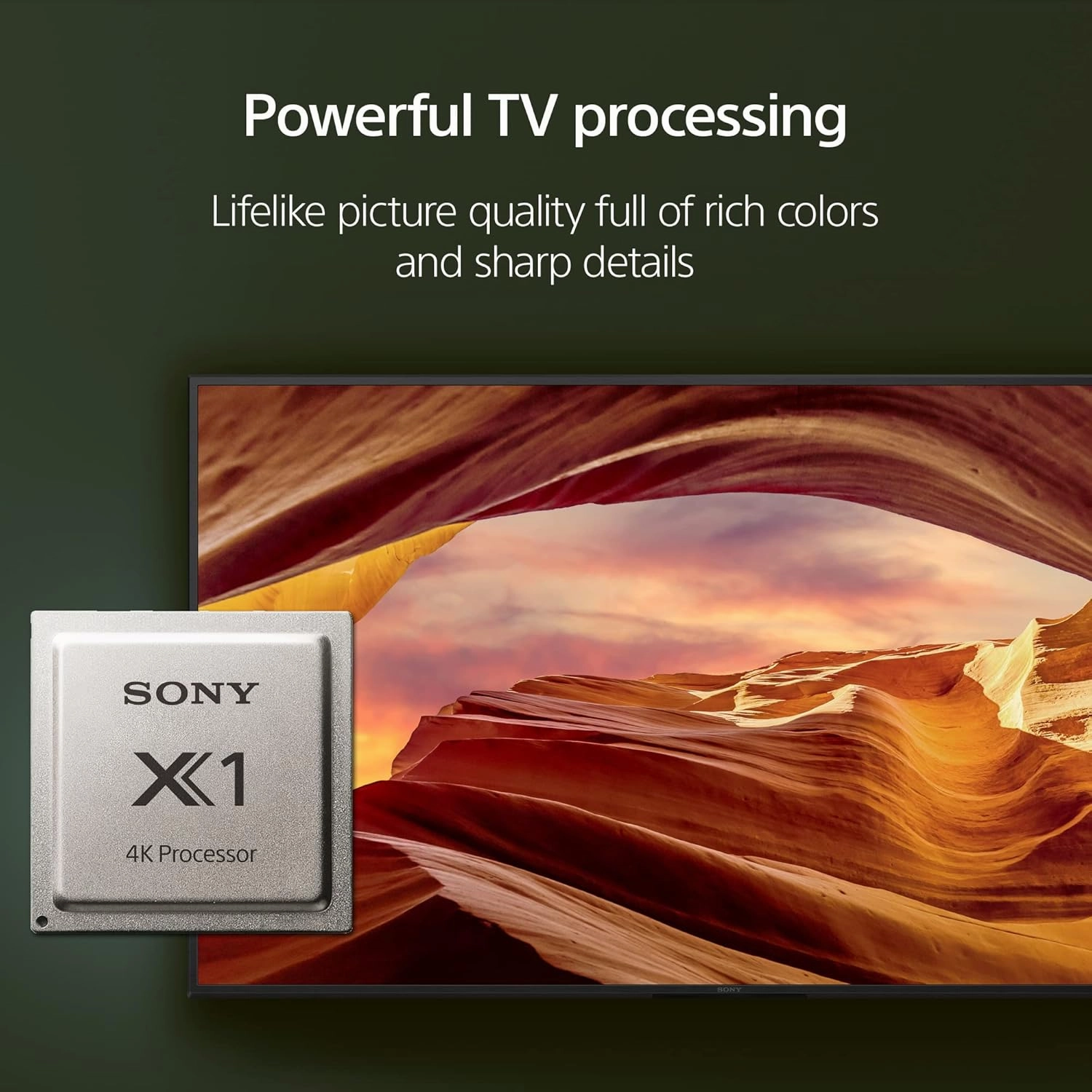 Sony 55 Inch 4K Ultra HD TV X77L Series: LED Smart Google TV KD55X77L- Latest Model, Black