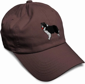Speedy Pros Soft Baseball Cap Border Collie A Embroidery Dogs Tail Cotton Tongue Out Dad Hats for Men & Women