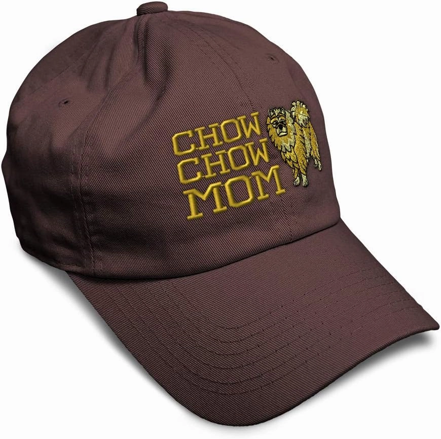 Speedy Pros Soft Baseball Cap Chow Chow Mom Embroidery Dogs Dog Twill Cotton Mom Dad Hats for Men & Women