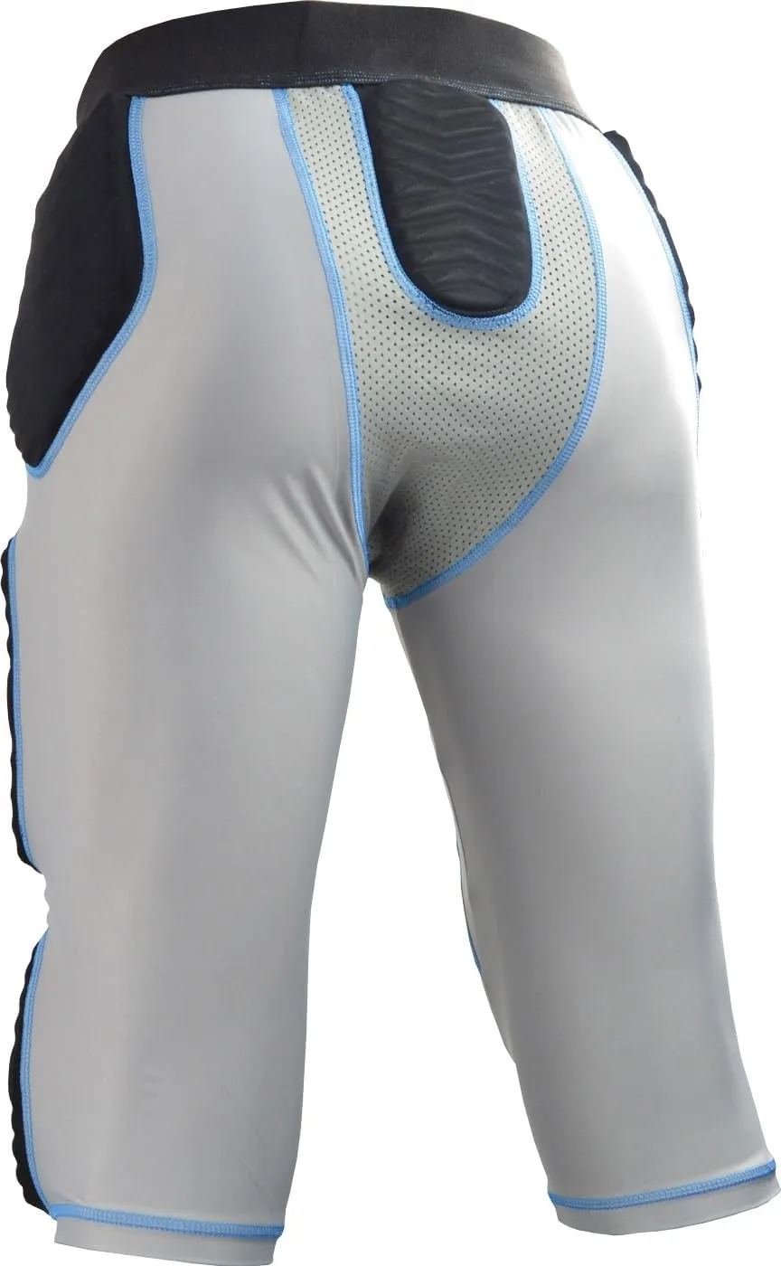 Sports Unlimited 7 Pad Integrated Adult Football Girdle for Men - Hard Thigh Pads - Girdle for Football