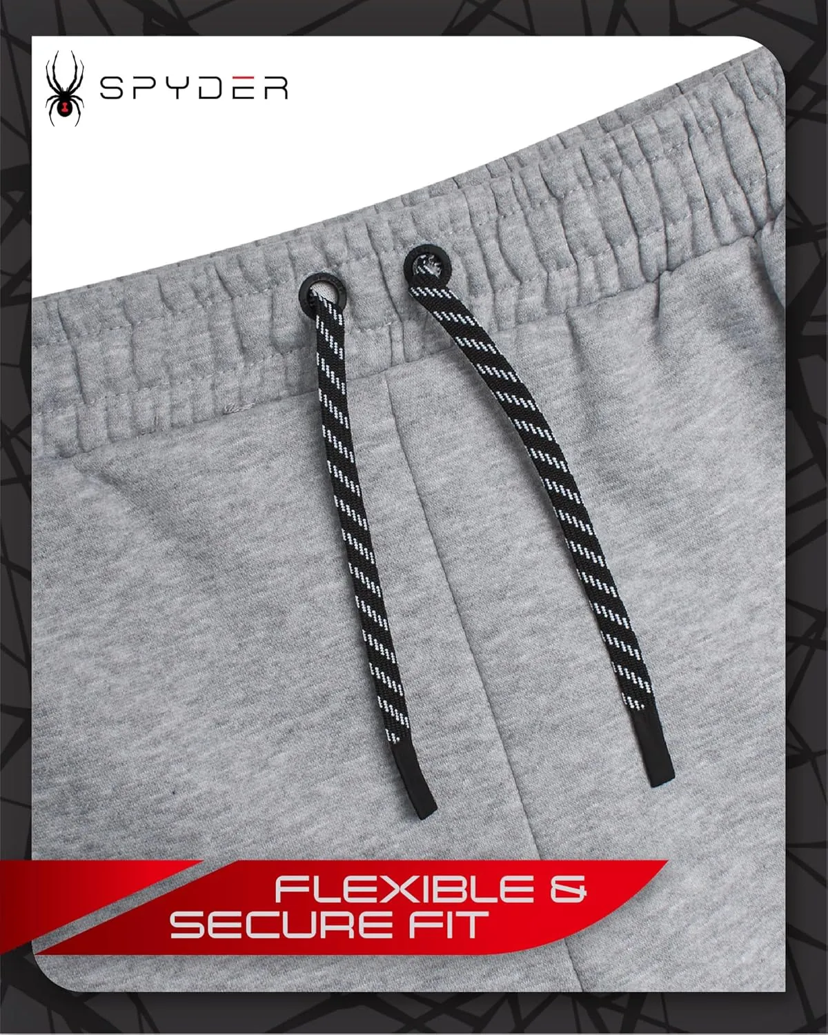 Spyder Mens Sweatpants - Athletic Performance Fleece Joggers Sweatpants for Men for Gym Workout and Running (Sizes: S-XXL)