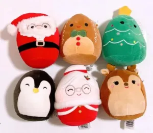 Squishmallows 2023 Christmas Squad Penguin Fawn 5" Mini Plush Dolls (Set of 6)