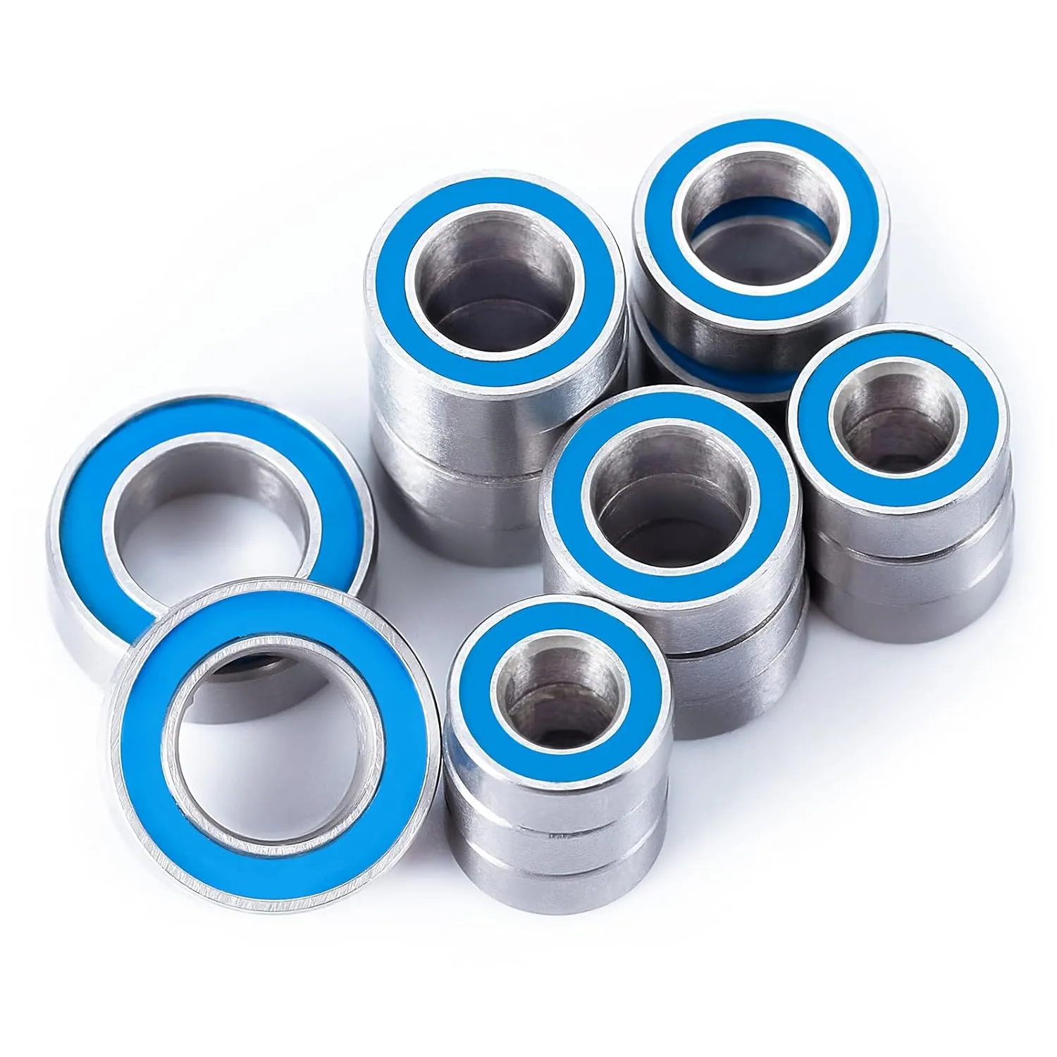 Steel 18pcs Sealed Bearings for Losi 1/16 Mini-B Mini-T Off-Road RC Car Accessories Replacement Upgrade Part