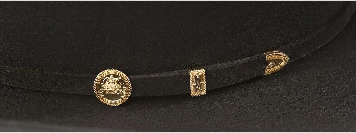 Stetson Black El Presidente 100X Fur Felt Men's Western Hat SFPRES-0140-07