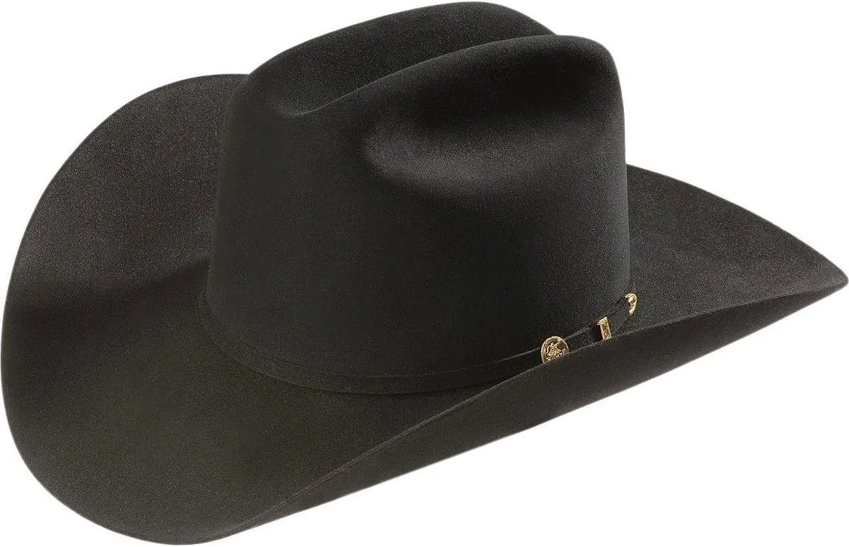 Stetson Black El Presidente 100X Fur Felt Men's Western Hat SFPRES-0140-07