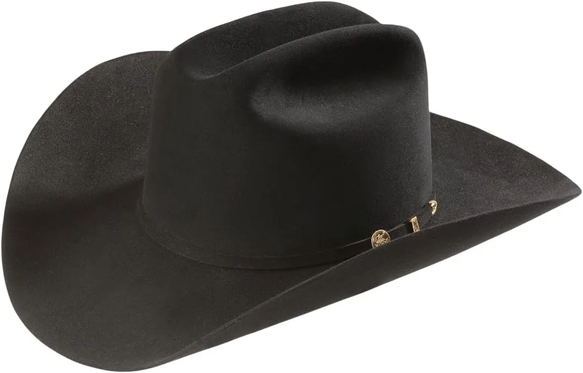 Stetson Black El Presidente 100X Fur Felt Men's Western Hat SFPRES-0140-07