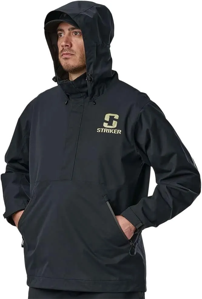 Striker Men's Vortex Durable Breathable Waterproof Outdoor Fishing Rain Pullover with Adjustable Hood & Reflective Elements