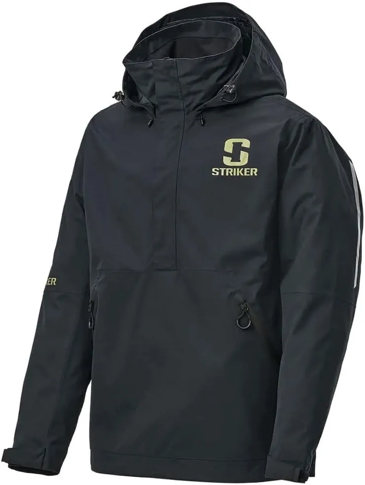 Striker Men's Vortex Durable Breathable Waterproof Outdoor Fishing Rain Pullover with Adjustable Hood & Reflective Elements