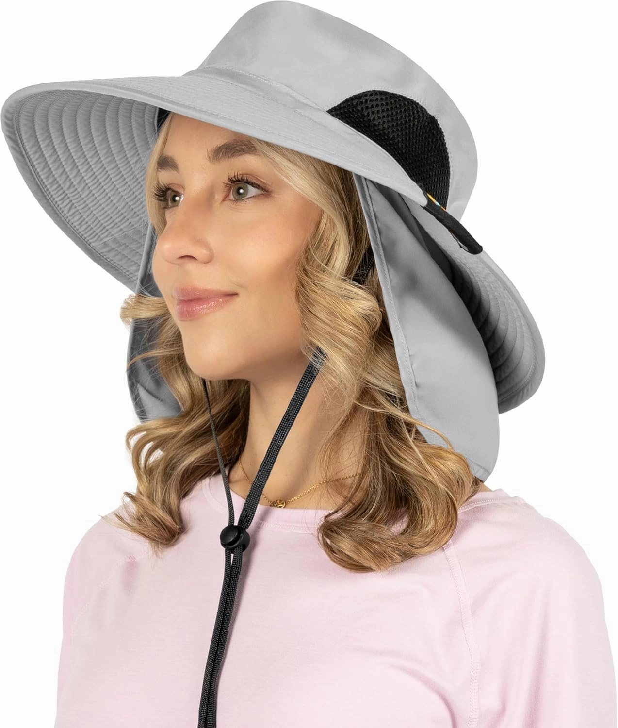 SUN CUBE Wide Brim Sun Hat Men Women, Fishing Hats Sun UV Protection, Mens Hiking Bucket Hat Safari Beach Boonie, UPF 50 