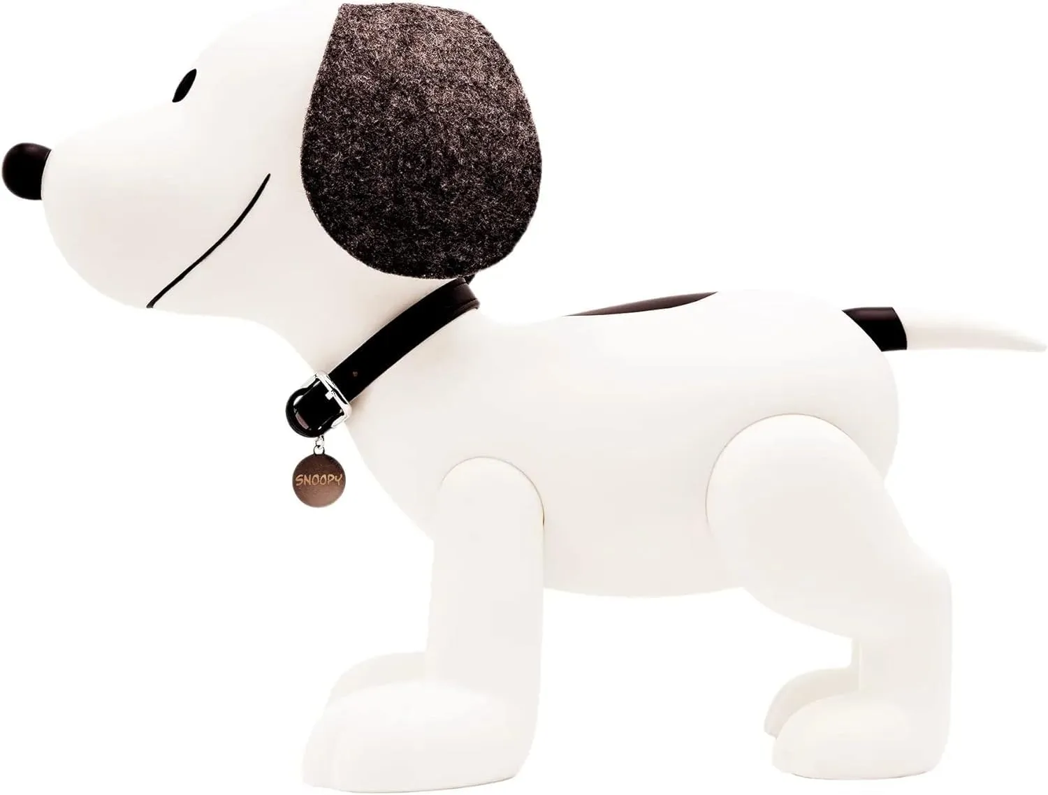 Super7 Supersize Peanuts Snoopy (Newsprint Grayscale) - 12" Peanuts Action Figure with Fabric Clothing Classic Cartoon Collectibles and Retro Toys