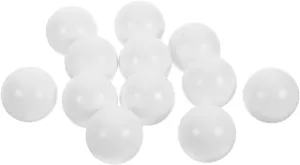 SUPVOX 24pcs Mini Glossy Footballs White Soccer Balls for Foosball Table Desk Game Balls Replacement Parts