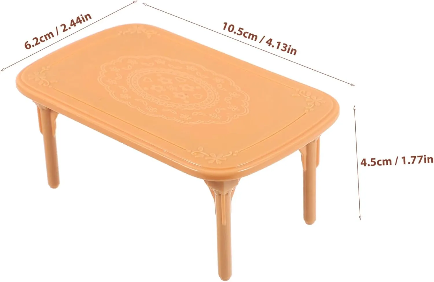 SUPVOX 3 Sets My Life Mini Dollhouse Furniture Mini Dining Chairs Miniature Plastic Table Doll House Miniatures