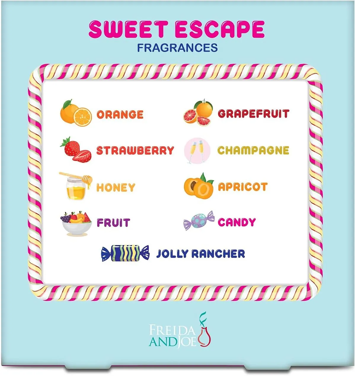 Sweet Escape Candy Fruity Juicy Sweet Treat Bomb Bath Fizzers Bath Bomb Gift Set for Women - 9 Large Bath Bombs Aromatherapy Luscious Fragrance Bath Gift Set