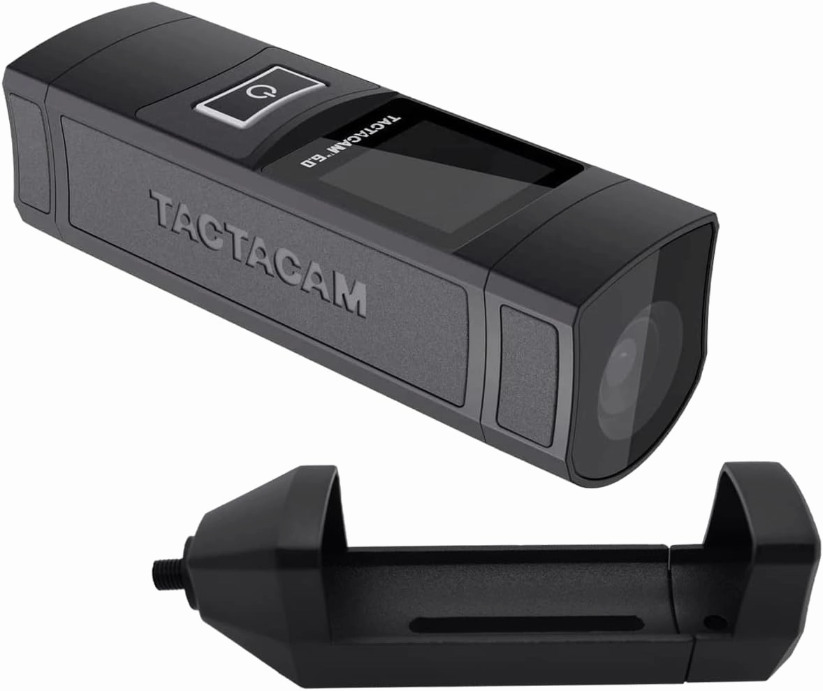 TACTACAM 6.0 Action Camera, 4k 60 FPS, 8X Zoom, Waterproof, Integrated Image Stabilization, One Touch Operation (6.0) 6.0 Bow Archery Stabilizer Mount