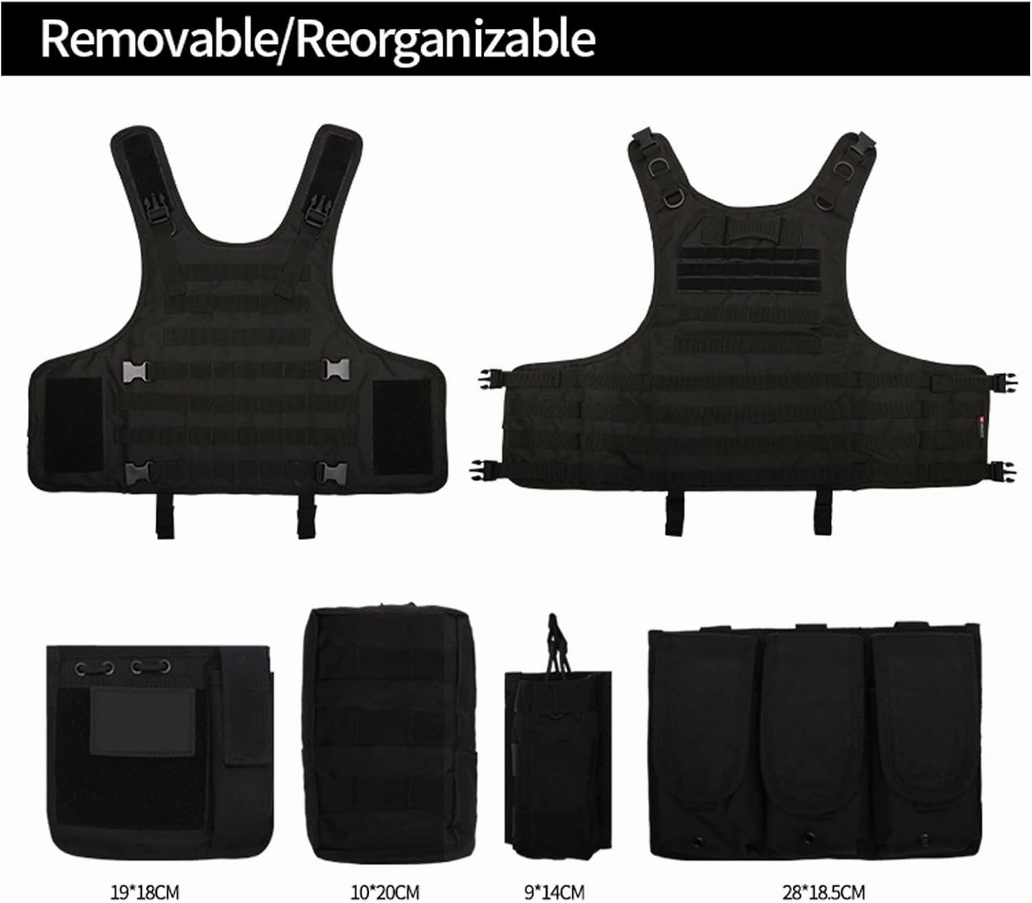 Tactical Airsoft Vest Outdoors CS Game Vest Adjustable Adult Suitable for Train