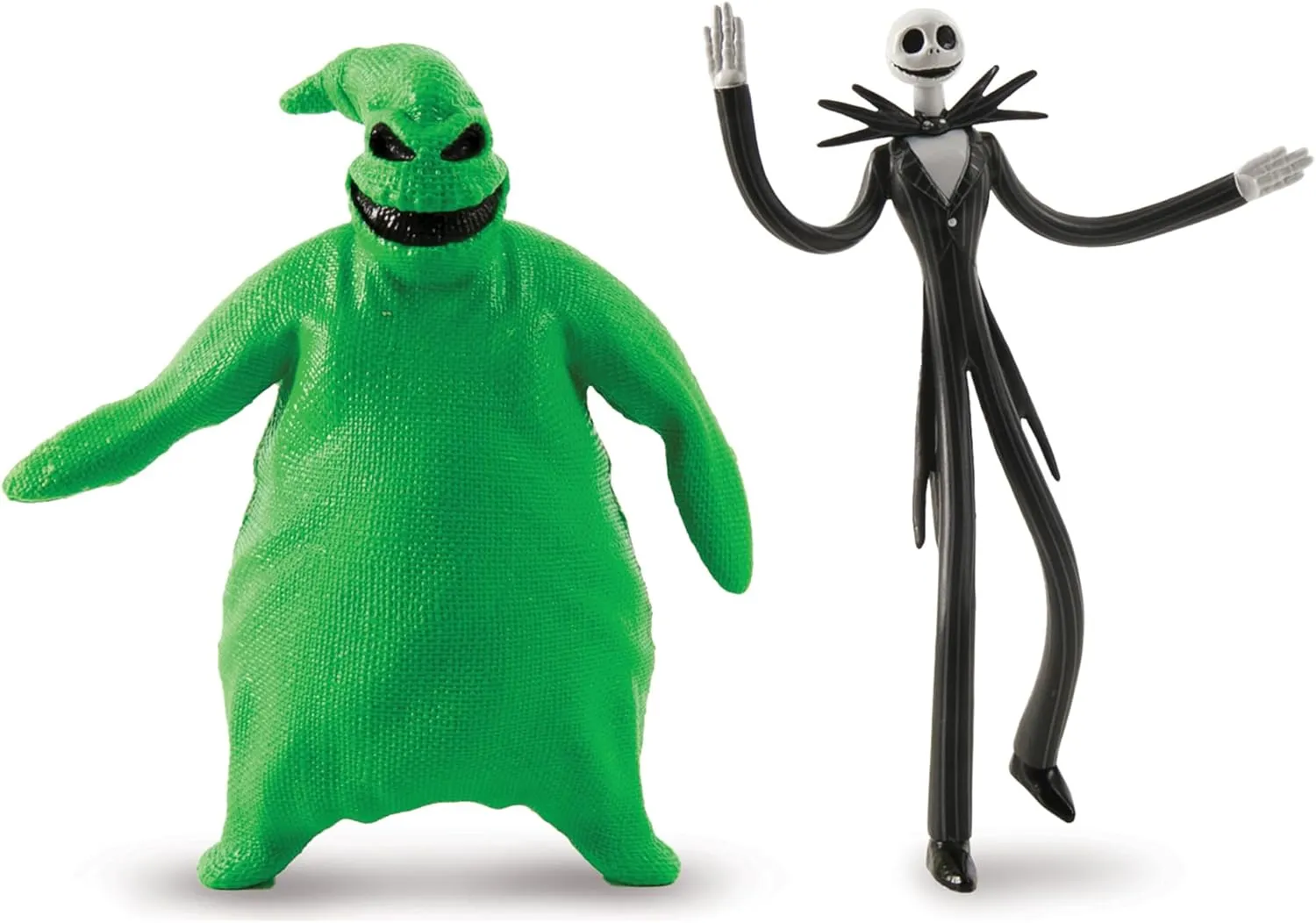 TCG Toys FleXfigs: Nightmare Before Christmas - 4 Character Pack - Articulated Action Figures, Flex It - Pose It!, Collectible Toy Miniatures, Kids Ages 3 