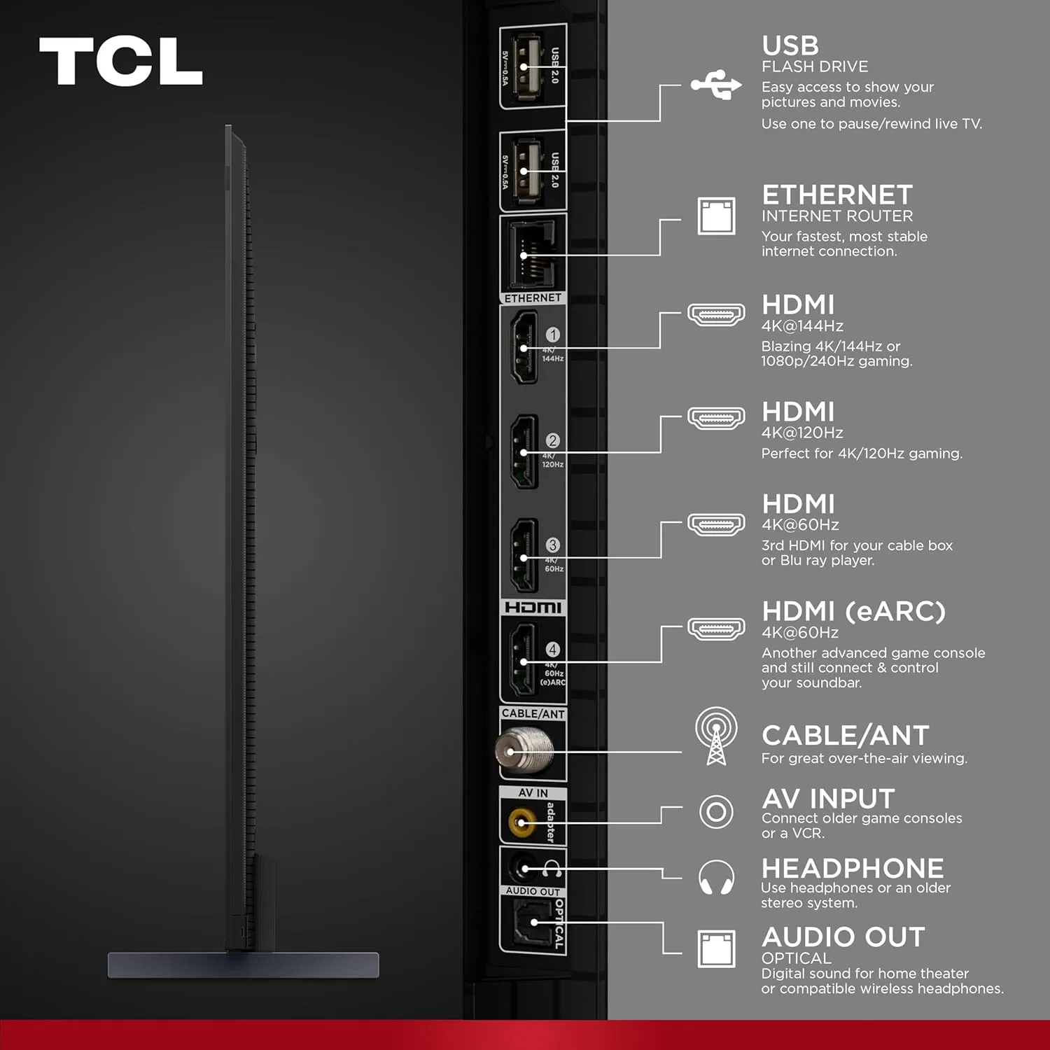 TCL 98-Inch Q65 QLED 4K UHD Smart TV with Google TV (98Q651G, 2024 Model) Dolby Vision, Dolby Atmos, HDR Pro , Game Accelerator Enhanced Gaming, Voice Remote, Works with Alexa, Streaming Television