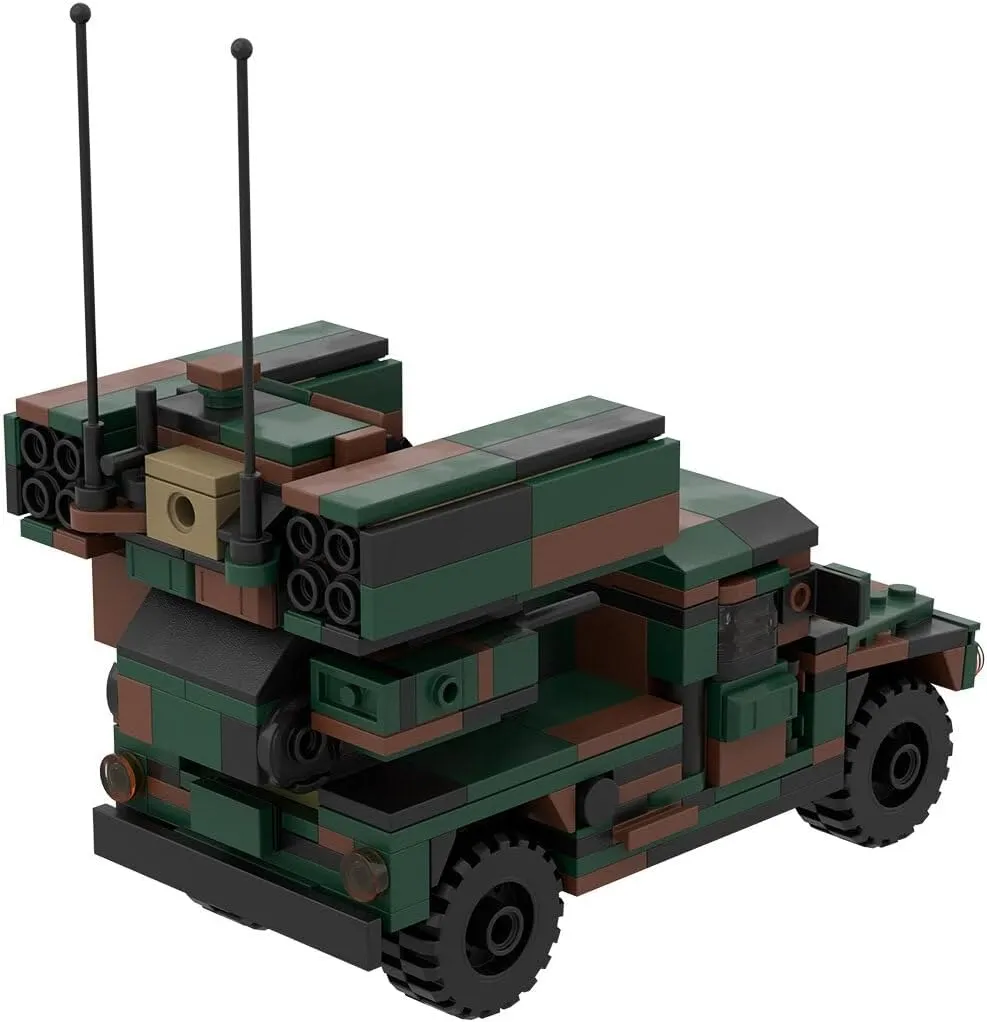 Technic Missile Car Vehicle Building Kit, Military Armored Series Building Blocks Set (438PCS)