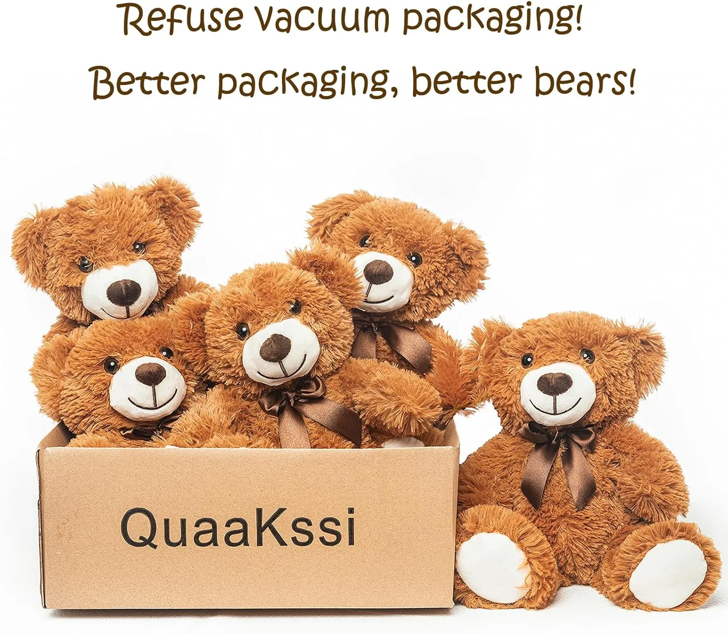 Teddy Bears Bulk 5 Packs Teddy Bear Stuffed Animals Plush Toys Gift for Kid Girlfriend,13.5 Inches Stuffed Bears for Christmas Valentine’s Day Birthday Wedding Party