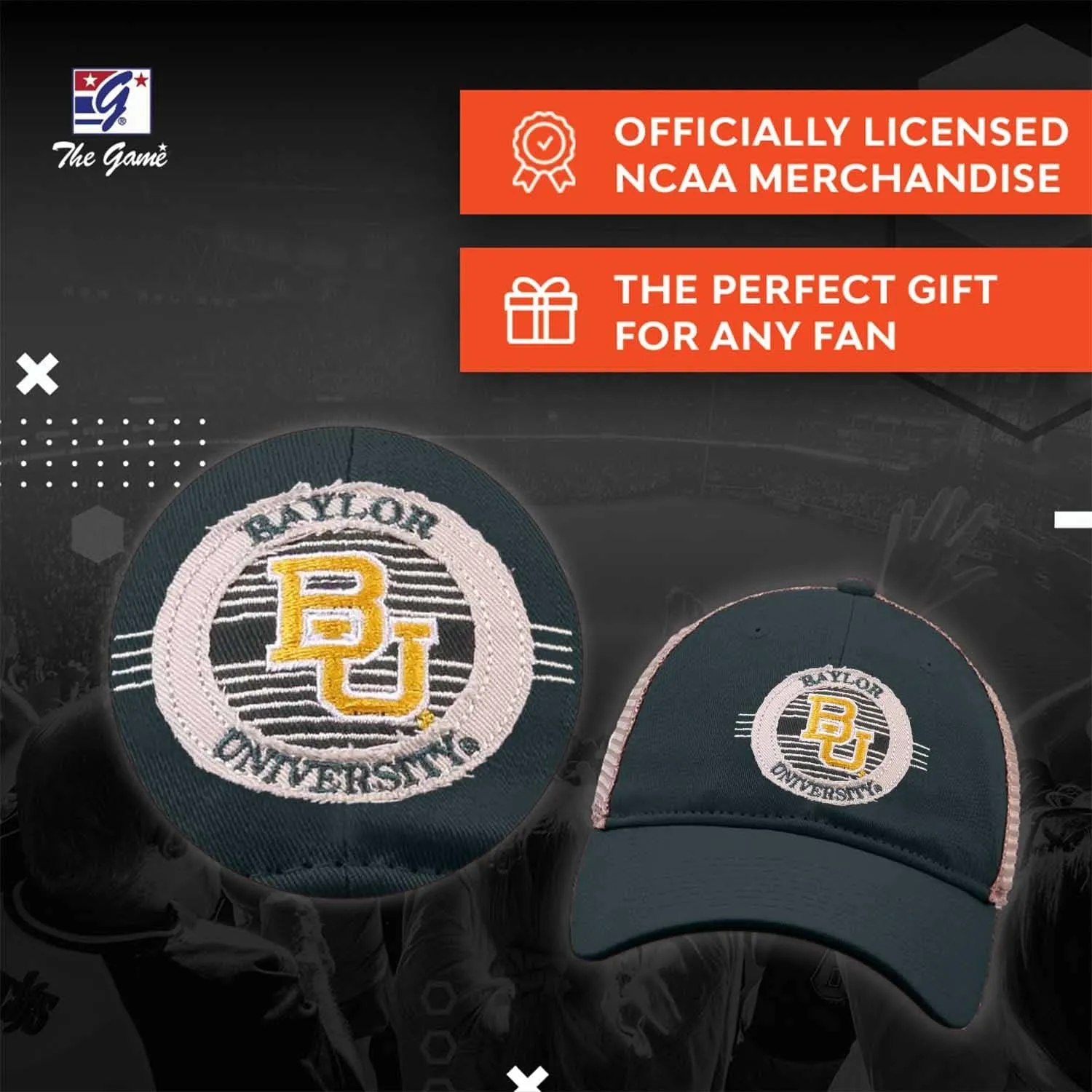 The Game NCAA Snapback - Patch Meshback - Classic Comfort - Adjustable Size - Let Everyone Know which Team You Support