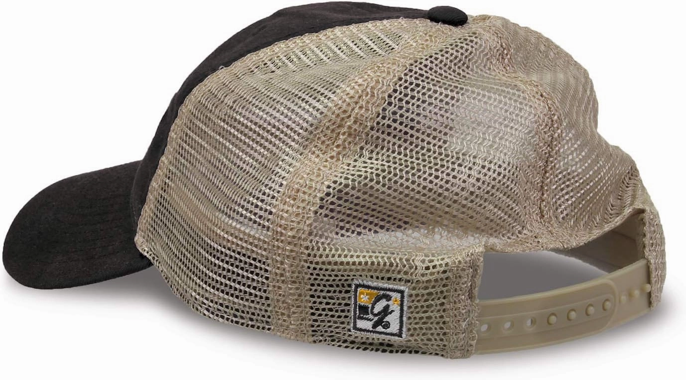 The Game Iowa Hawkeyes Adult Relaxed Khaki Meshback Snapback - Team Color