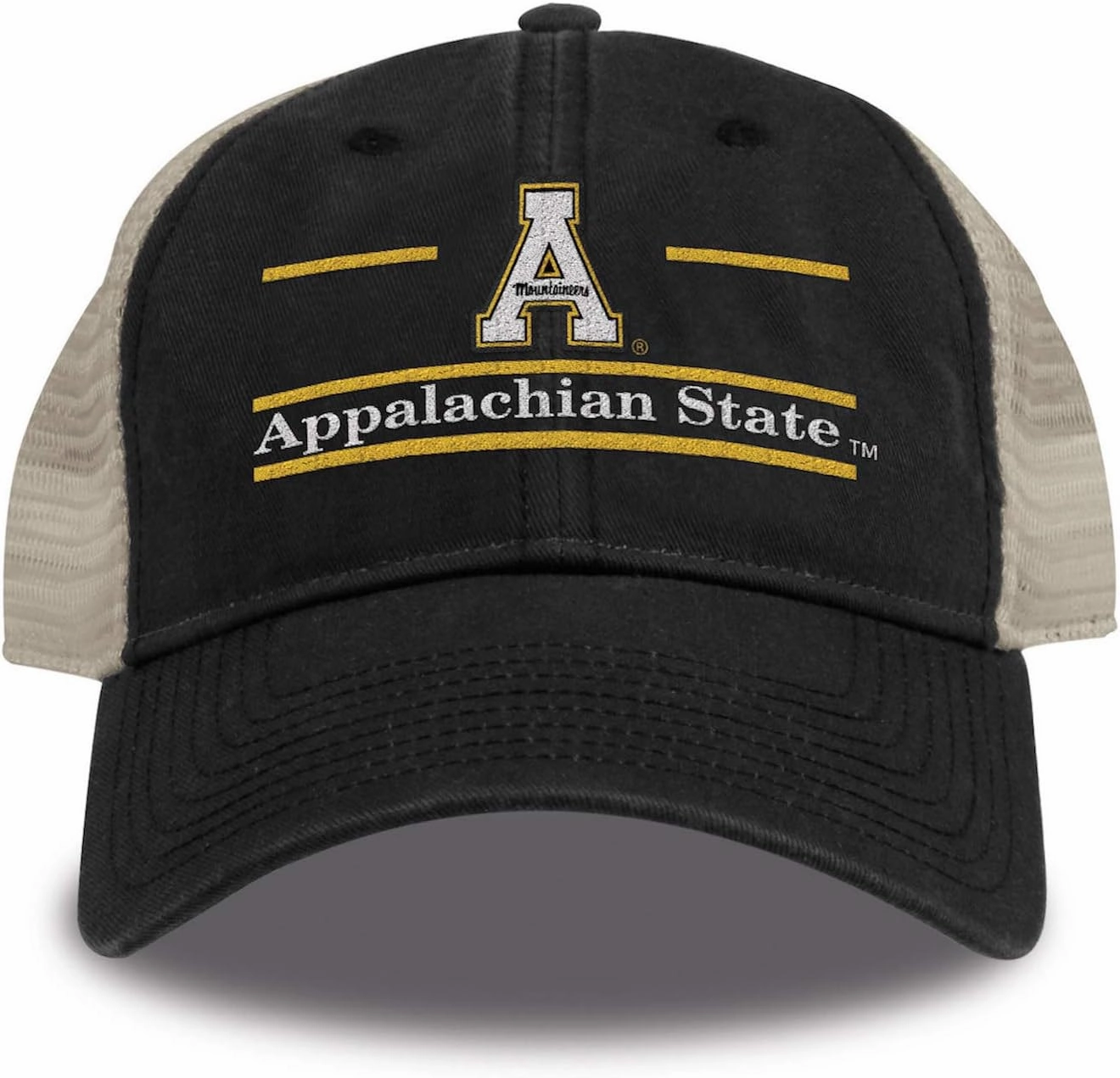 The Game Iowa Hawkeyes Adult Relaxed Khaki Meshback Snapback - Team Color