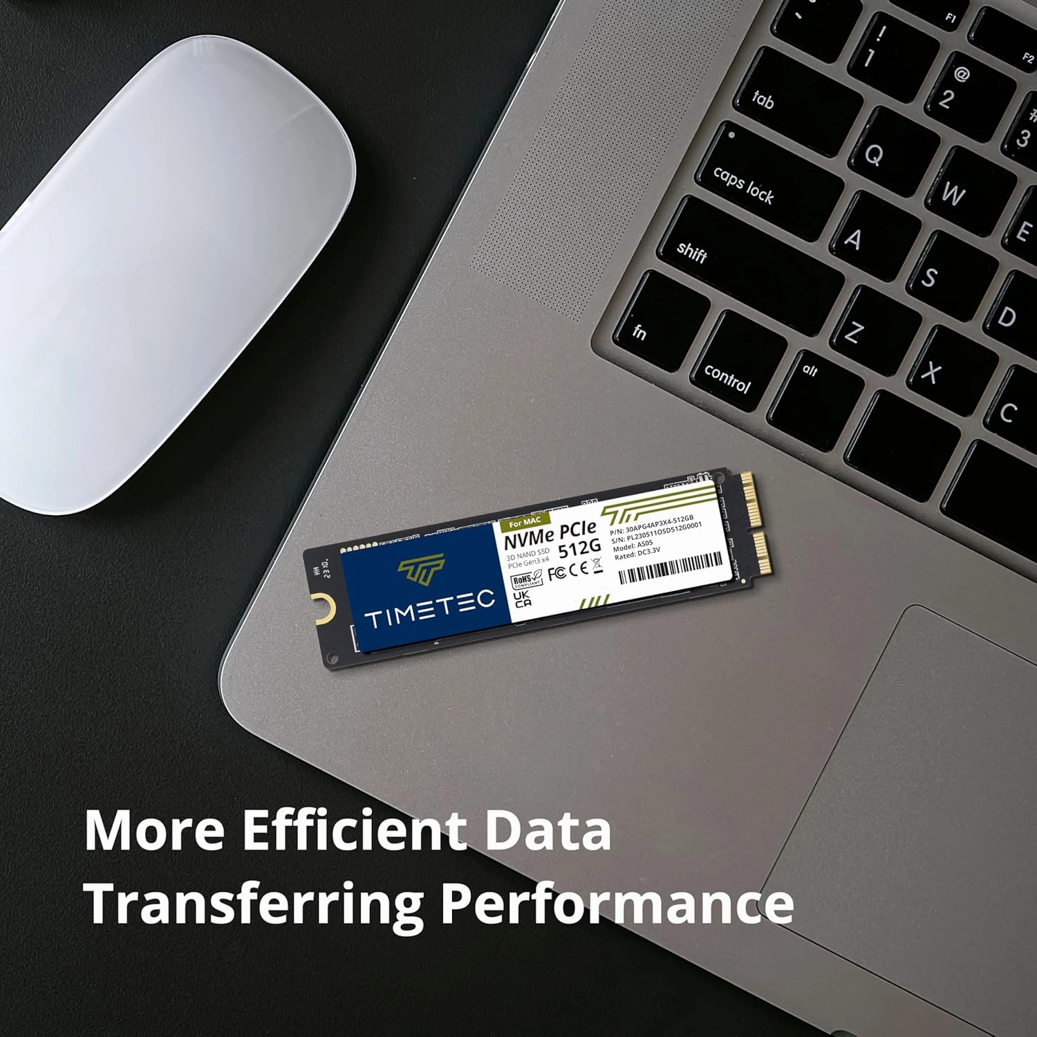 Timetec 512GB MAC SSD Compatible for Apple MacBook Air (2013-2015, 2017), MacBook Pro (2013-2015), iMac (2013-2019), Mac Pro (2013), Mac Mini (2014)