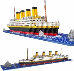 Titanic Ship Micro Mini Building Blocks Set, 1860 Pcs 3D Puzzle Sets DIY Educational Toys Gift for Adults and Kids…