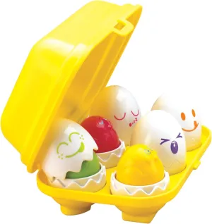 TOMY Hide & Squeak Eggs Toddler Toys - Matching and Sorting Games - Toddler Sensory Toys for Hand Eye Coordination and Color Recognition - Frustration Free Packaging - Ages 6 Months and Up