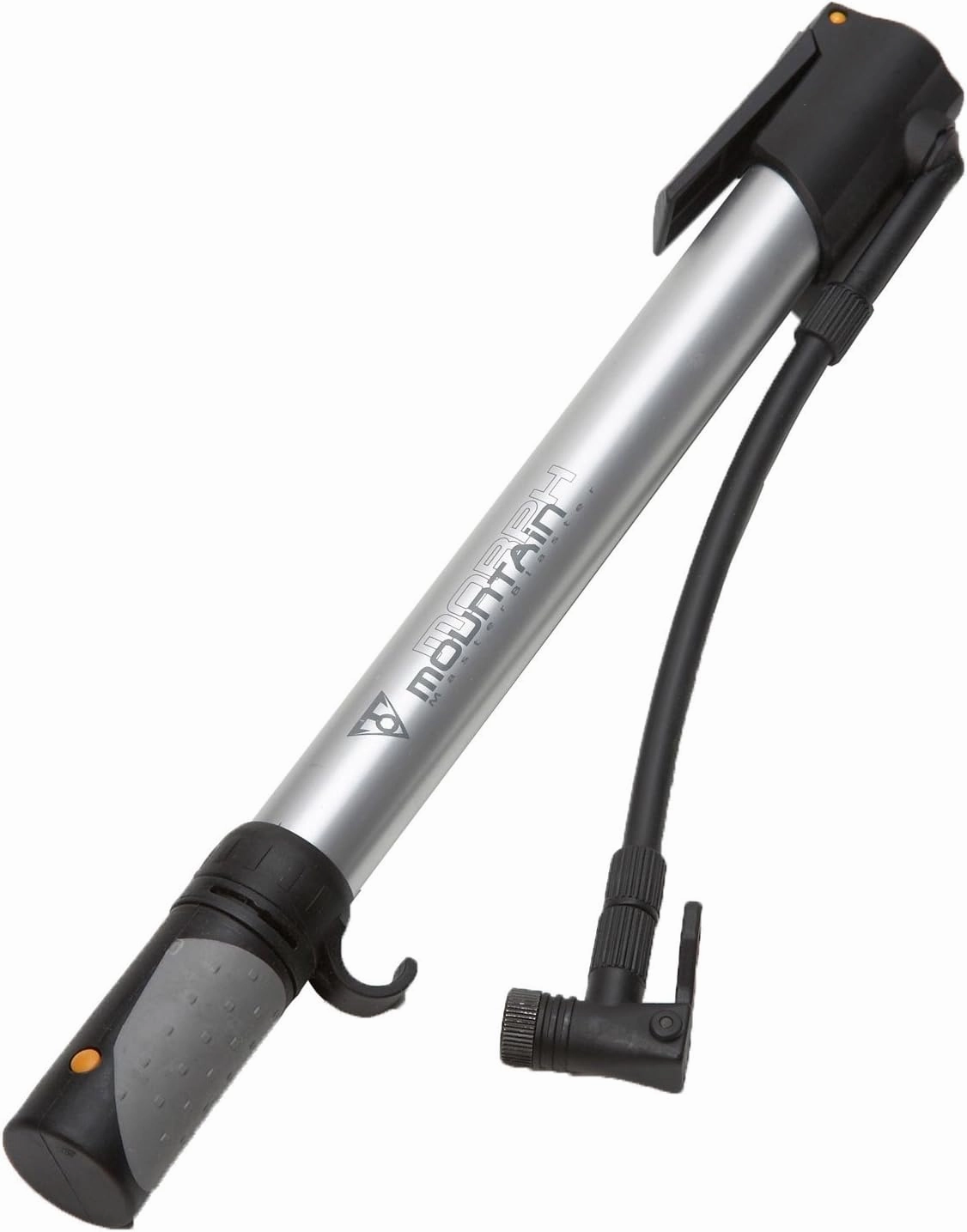 Topeak Mountain Morph Bike Pump , Silver, Black, 35 x 5.8 x 3 cm / 13.8” x 2.3” x 1.2”
